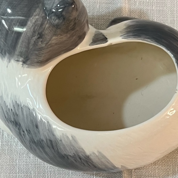 Adorable Vintage Green-Eyed Kitten Planter - Picture 7 of 7